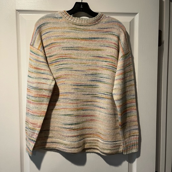 J CREW MISSES SPACE DYED BOXY CREWNECK SWEATER SIZE SMALL NWT! - Picture 3 of 7